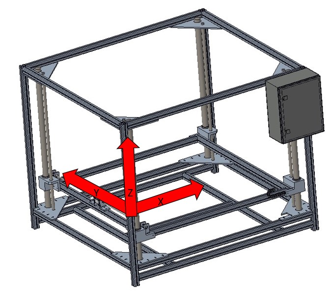 kartesischer 3D-Drucker der Hochschule Karlsruhe